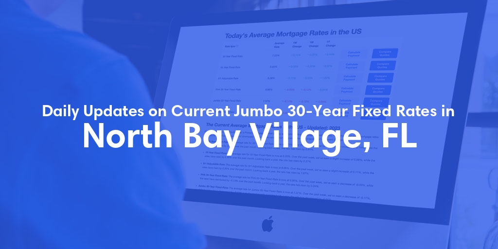 The Current Average Jumbo 30-Year Fixed Mortgage Rates in North Bay Village, FL - Updated: Tue, May 14, 2024