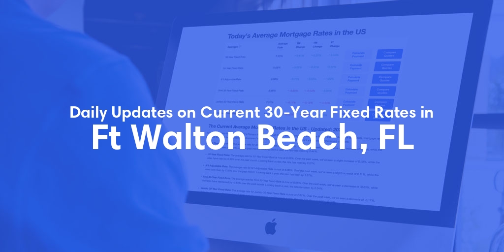 The Current Average 30-Year Fixed Mortgage Rates in Ft Walton Beach, FL - Updated: Tue, May 14, 2024