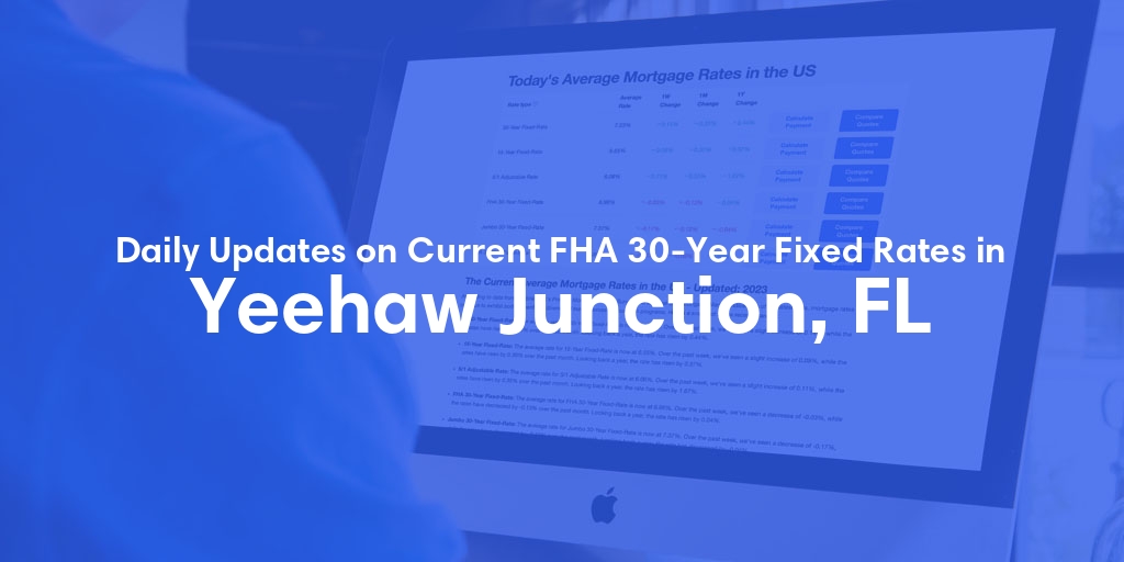 The Current Average FHA 30-Year Fixed Mortgage Rates in Yeehaw Junction, FL - Updated: Fri, May 17, 2024