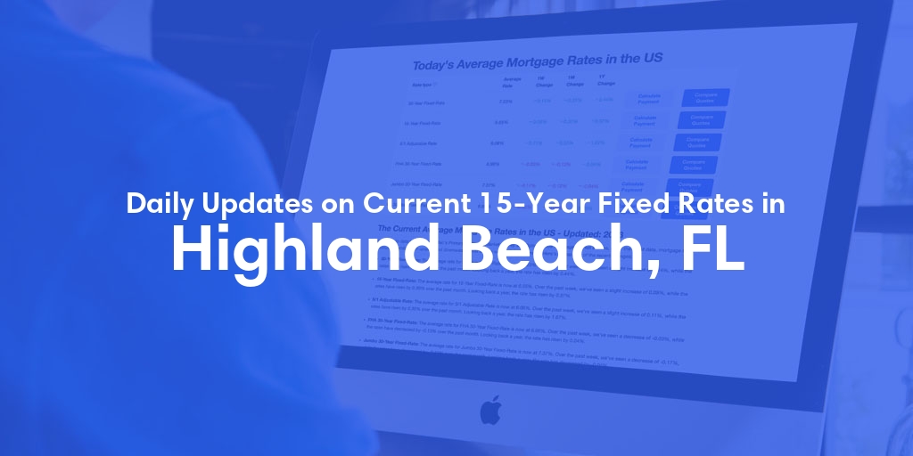 The Current Average 15-Year Fixed Mortgage Rates in Highland Beach, FL - Updated: Sat, May 18, 2024