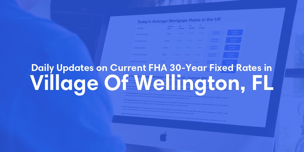 The Current Average FHA 30-Year Fixed Mortgage Rates in Village Of Wellington, FL - Updated: Mon, May 20, 2024