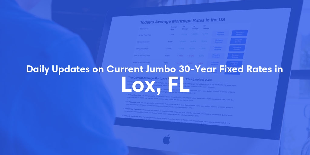 The Current Average Jumbo 30-Year Fixed Mortgage Rates in Lox, FL - Updated: Fri, May 17, 2024