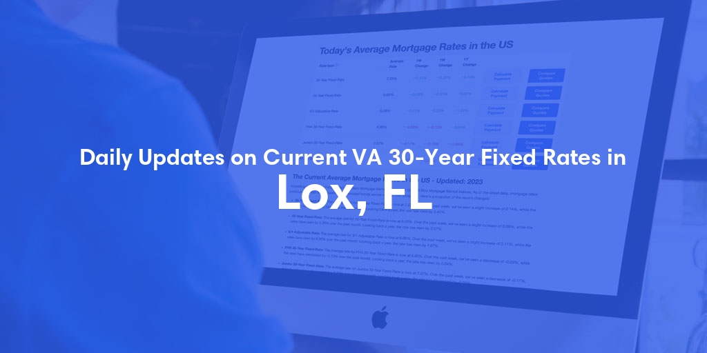 The Current Average VA 30-Year Fixed Mortgage Rates in Lox, FL - Updated: Tue, May 7, 2024