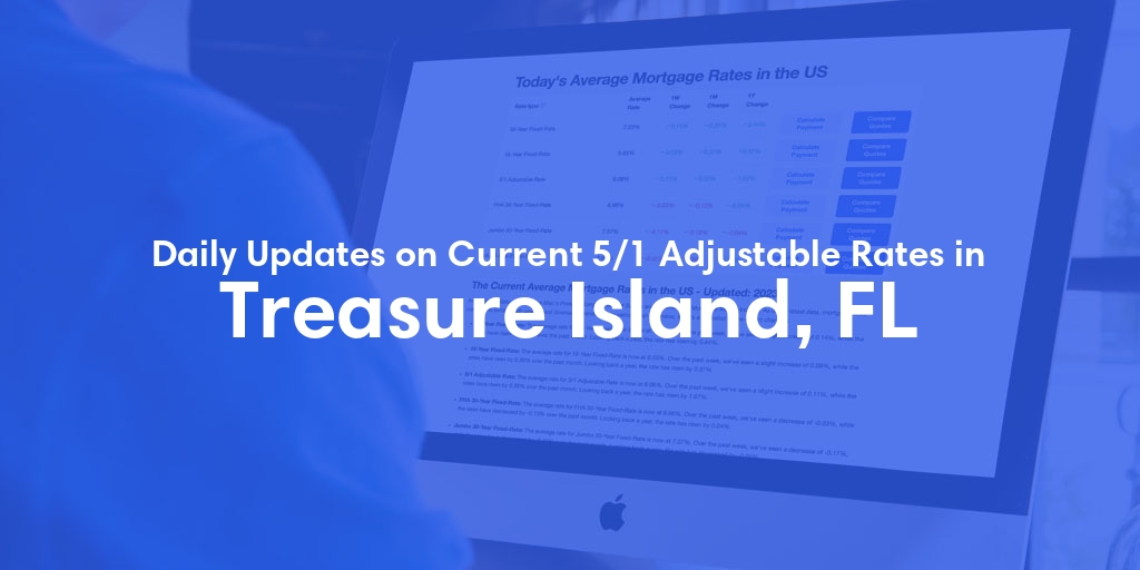 The Current Average 5/1 Adjustable Mortgage Rates in Treasure Island, FL - Updated: Thu, May 16, 2024