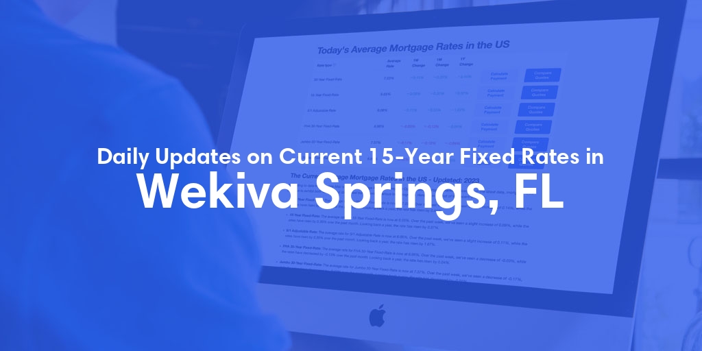 The Current Average 15-Year Fixed Mortgage Rates in Wekiva Springs, FL - Updated: Sat, May 25, 2024