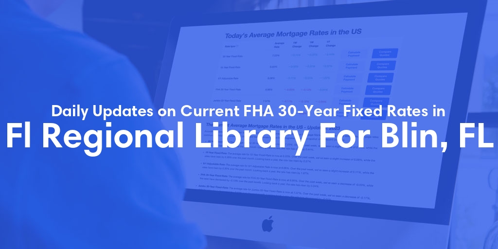 The Current Average FHA 30-Year Fixed Mortgage Rates in Fl Regional Library For Blin, FL - Updated: Sat, May 18, 2024