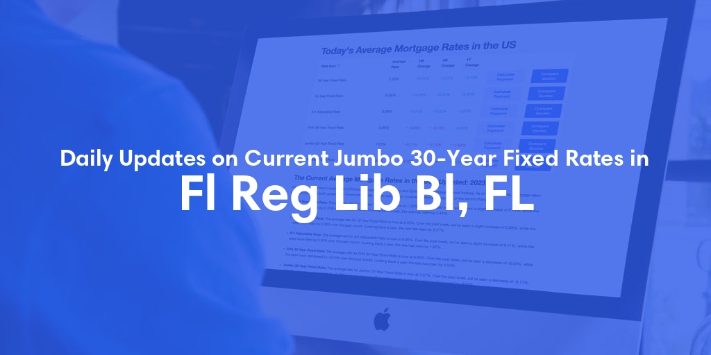 The Current Average Jumbo 30-Year Fixed Mortgage Rates in Fl Reg Lib Bl, FL - Updated: Fri, May 17, 2024