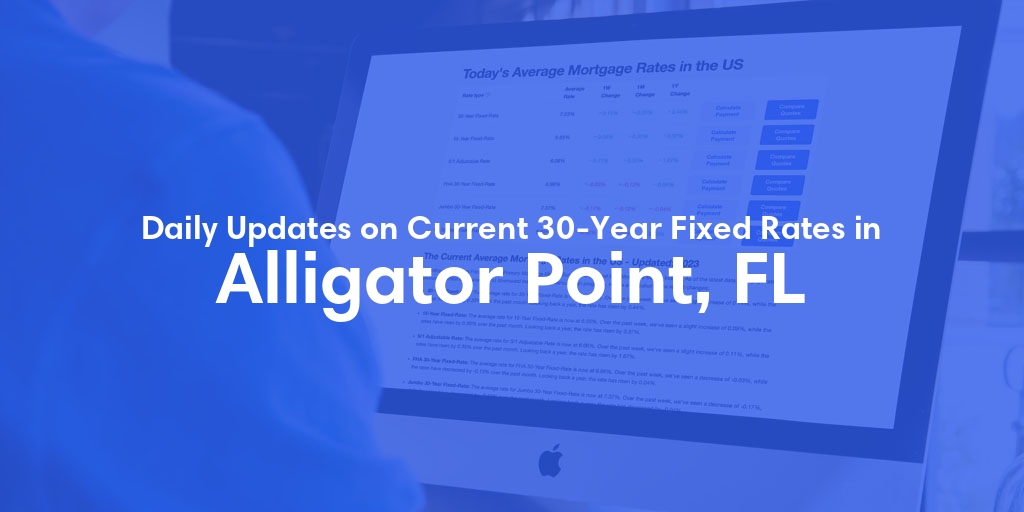 The Current Average 30-Year Fixed Mortgage Rates in Alligator Point, FL - Updated: Fri, May 10, 2024