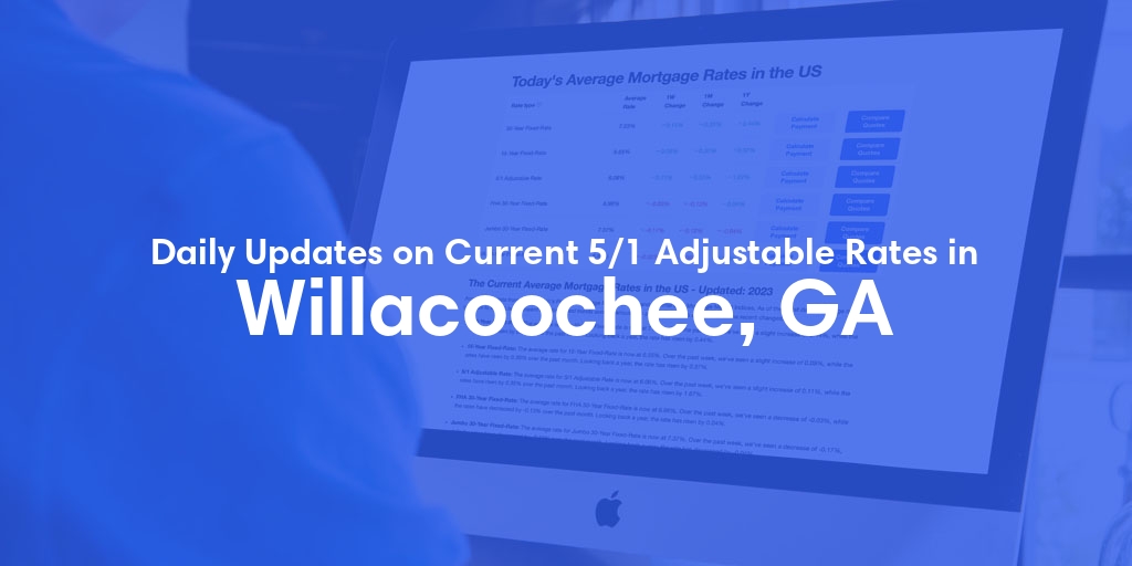 The Current Average 5/1 Adjustable Mortgage Rates in Willacoochee, GA - Updated: Fri, May 24, 2024