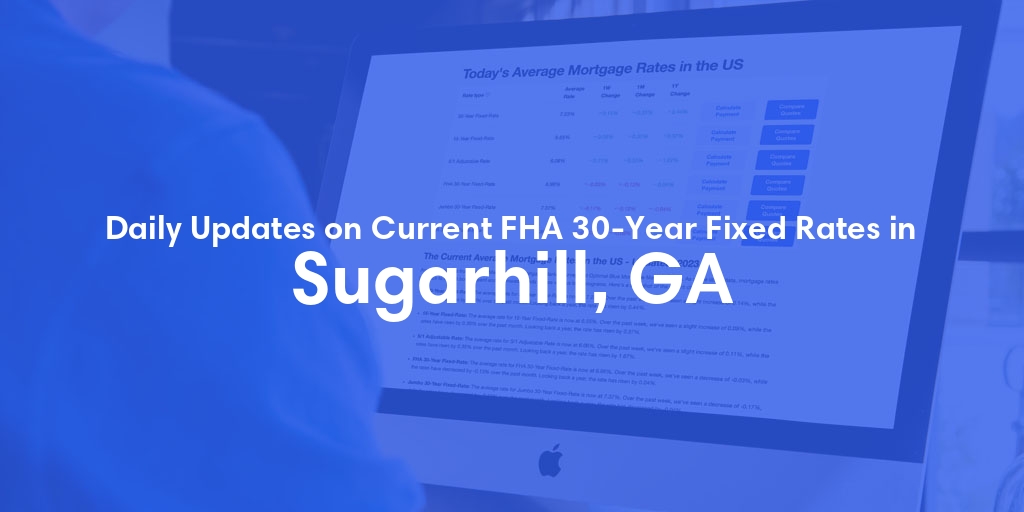 The Current Average FHA 30-Year Fixed Mortgage Rates in Sugarhill, GA - Updated: Fri, May 17, 2024
