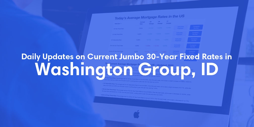 The Current Average Jumbo 30-Year Fixed Mortgage Rates in Washington Group, ID - Updated: Fri, May 17, 2024