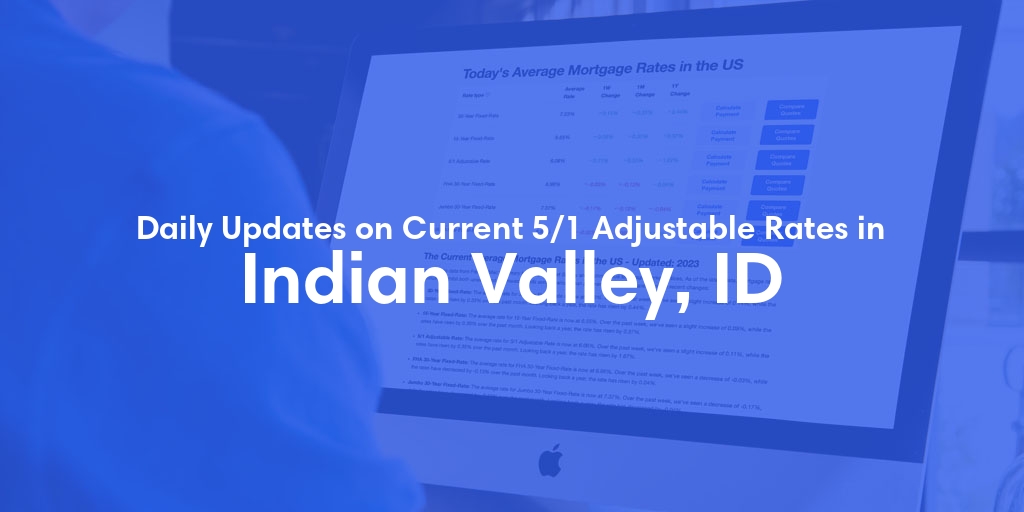 The Current Average 5/1 Adjustable Mortgage Rates in Indian Valley, ID - Updated: Wed, May 15, 2024