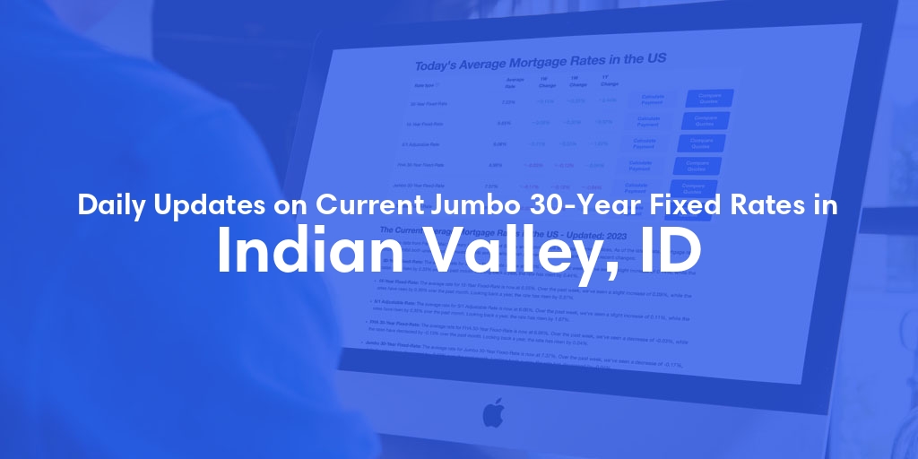 The Current Average Jumbo 30-Year Fixed Mortgage Rates in Indian Valley, ID - Updated: Tue, May 14, 2024