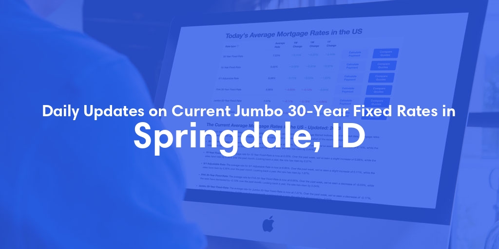 The Current Average Jumbo 30-Year Fixed Mortgage Rates in Springdale, ID - Updated: Sun, May 19, 2024