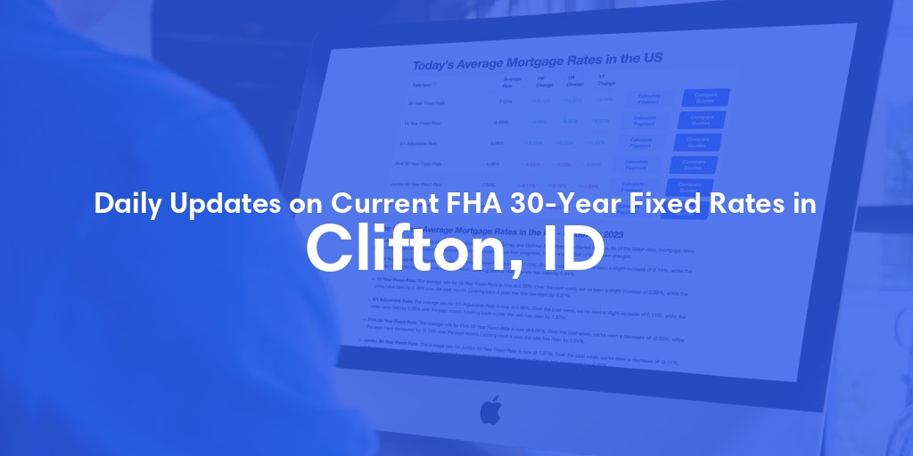 The Current Average FHA 30-Year Fixed Mortgage Rates in Clifton, ID - Updated: Sun, May 19, 2024