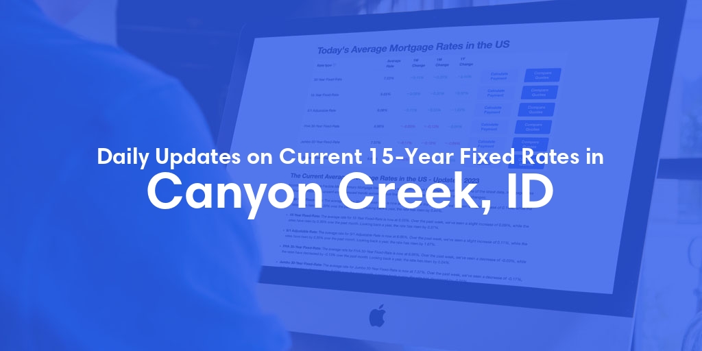 The Current Average 15-Year Fixed Mortgage Rates in Canyon Creek, ID - Updated: Fri, May 10, 2024