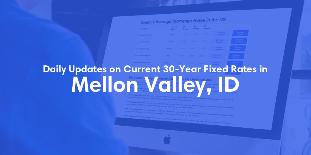 The Current Average 30-Year Fixed Mortgage Rates in Mellon Valley, ID - Updated: Sat, May 18, 2024