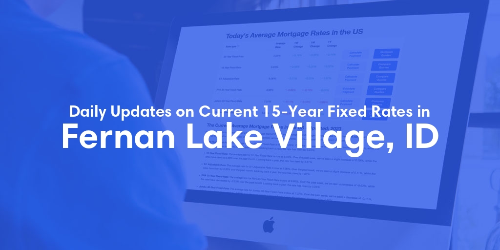 The Current Average 15-Year Fixed Mortgage Rates in Fernan Lake Village, ID - Updated: Sun, May 19, 2024