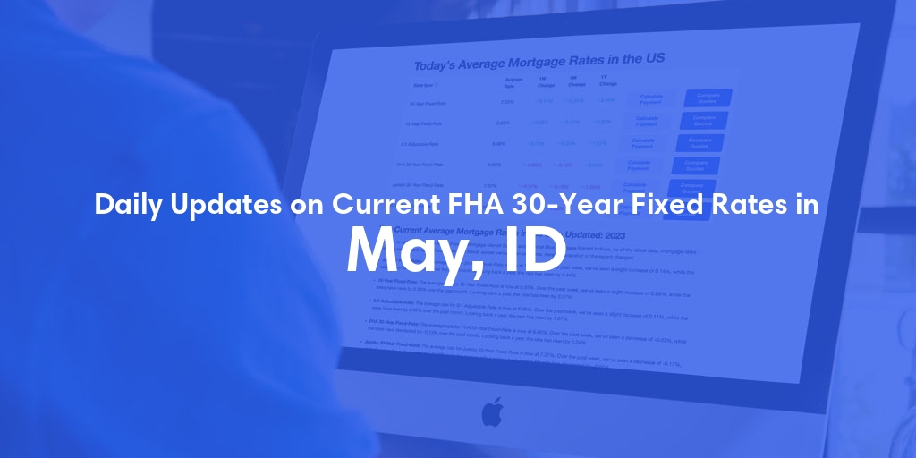 The Current Average FHA 30-Year Fixed Mortgage Rates in May, ID - Updated: Fri, May 24, 2024