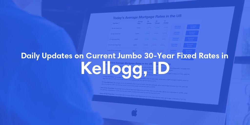 The Current Average Jumbo 30-Year Fixed Mortgage Rates in Kellogg, ID - Updated: Sun, May 19, 2024