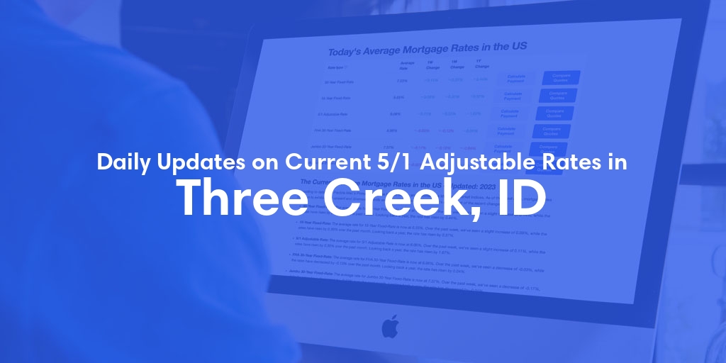 The Current Average 5/1 Adjustable Mortgage Rates in Three Creek, ID - Updated: Tue, May 21, 2024