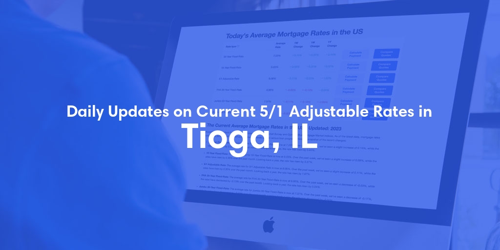 The Current Average 5/1 Adjustable Mortgage Rates in Tioga, IL - Updated: Wed, May 15, 2024