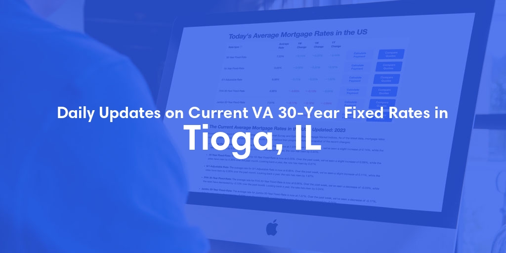 The Current Average VA 30-Year Fixed Mortgage Rates in Tioga, IL - Updated: Sun, May 5, 2024