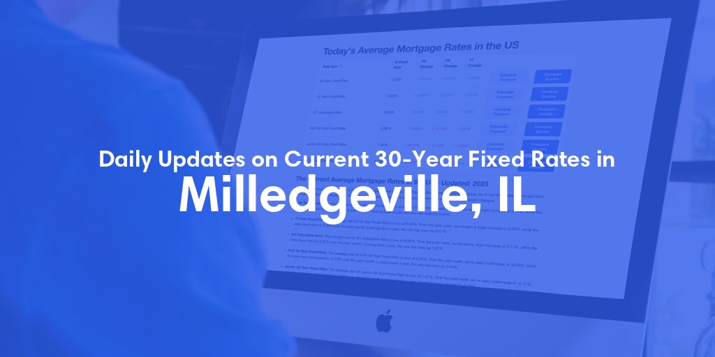 The Current Average 30-Year Fixed Mortgage Rates in Milledgeville, IL - Updated: Fri, May 17, 2024