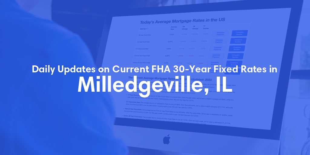 The Current Average FHA 30-Year Fixed Mortgage Rates in Milledgeville, IL - Updated: Fri, May 17, 2024