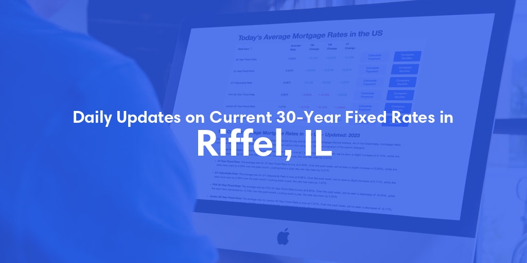 The Current Average 30-Year Fixed Mortgage Rates in Riffel, IL - Updated: Fri, May 17, 2024