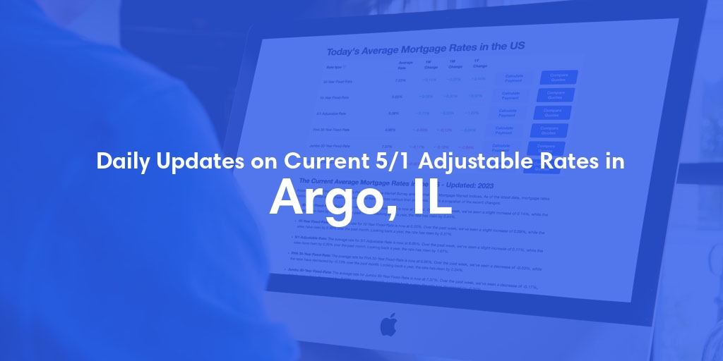 The Current Average 5/1 Adjustable Mortgage Rates in Argo, IL - Updated: Tue, May 21, 2024