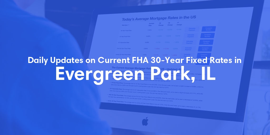 The Current Average FHA 30-Year Fixed Mortgage Rates in Evergreen Park, IL - Updated: Thu, May 16, 2024