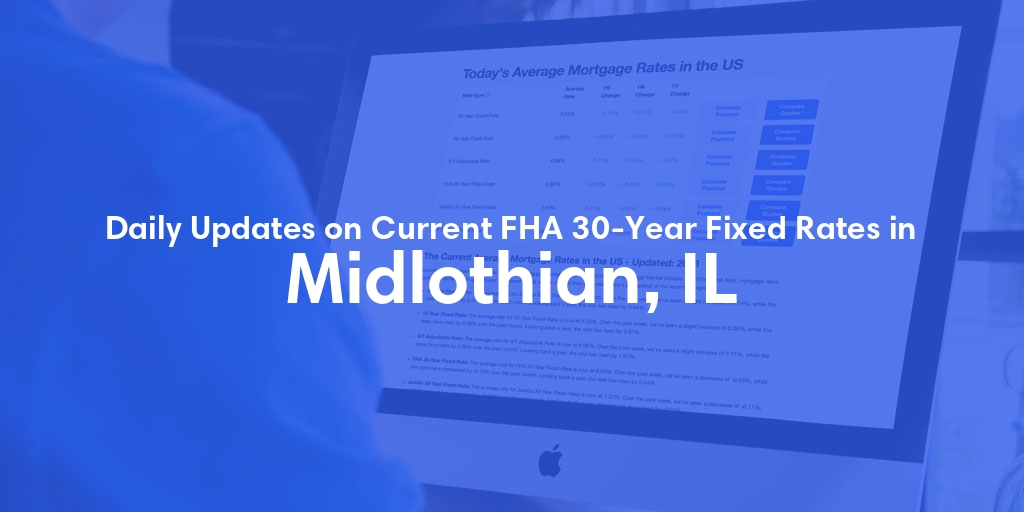 The Current Average FHA 30-Year Fixed Mortgage Rates in Midlothian, IL - Updated: Thu, May 16, 2024