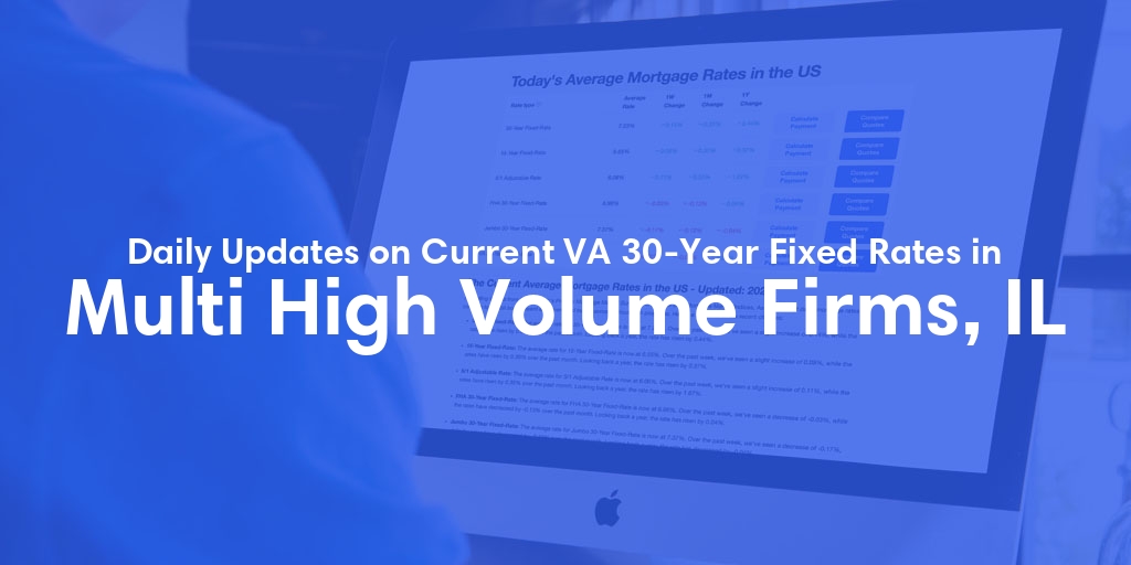 The Current Average VA 30-Year Fixed Mortgage Rates in Multi High Volume Firms, IL - Updated: Fri, May 3, 2024