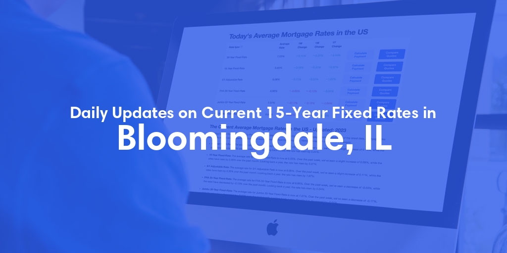 The Current Average 15-Year Fixed Mortgage Rates in Bloomingdale, IL - Updated: Wed, May 15, 2024