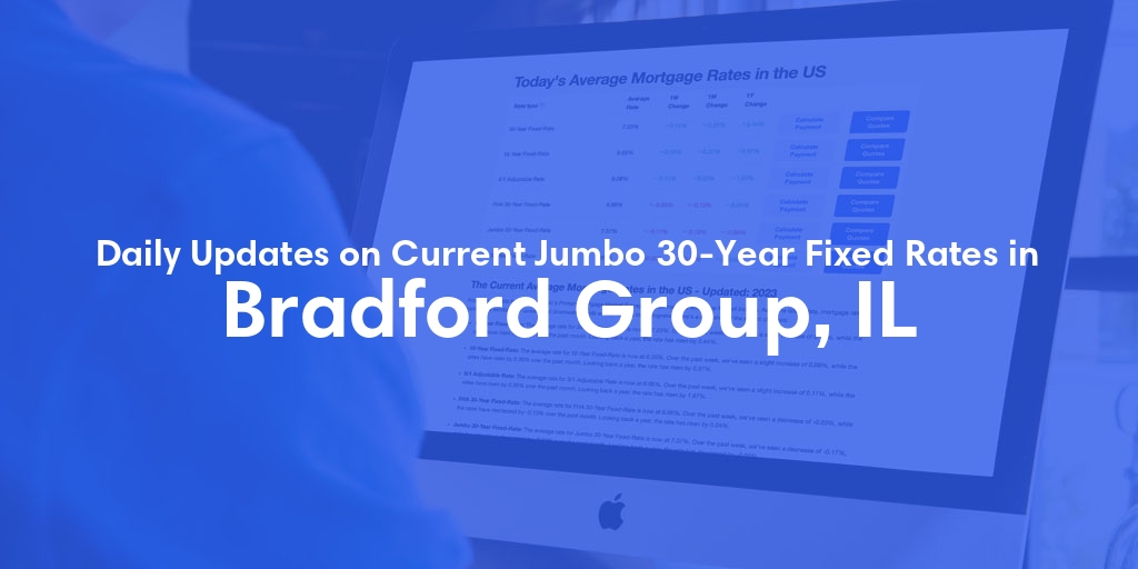 The Current Average Jumbo 30-Year Fixed Mortgage Rates in Bradford Group, IL - Updated: Wed, May 15, 2024