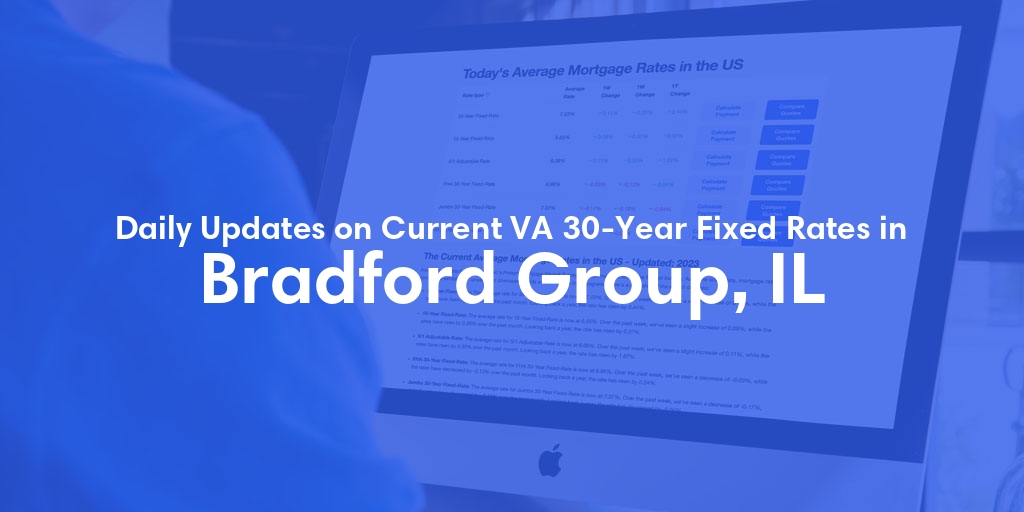 The Current Average VA 30-Year Fixed Mortgage Rates in Bradford Group, IL - Updated: Sun, May 5, 2024
