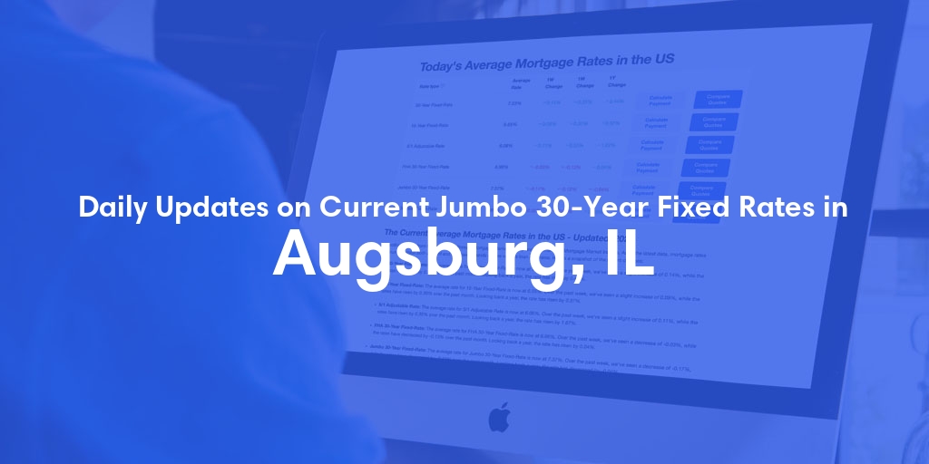 The Current Average Jumbo 30-Year Fixed Mortgage Rates in Augsburg, IL - Updated: Wed, May 22, 2024