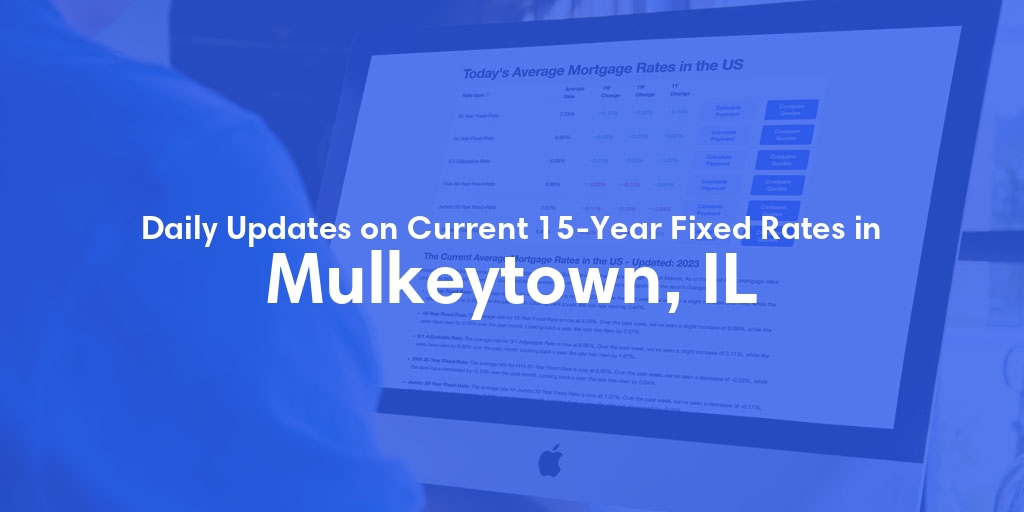 The Current Average 15-Year Fixed Mortgage Rates in Mulkeytown, IL - Updated: Sat, May 18, 2024