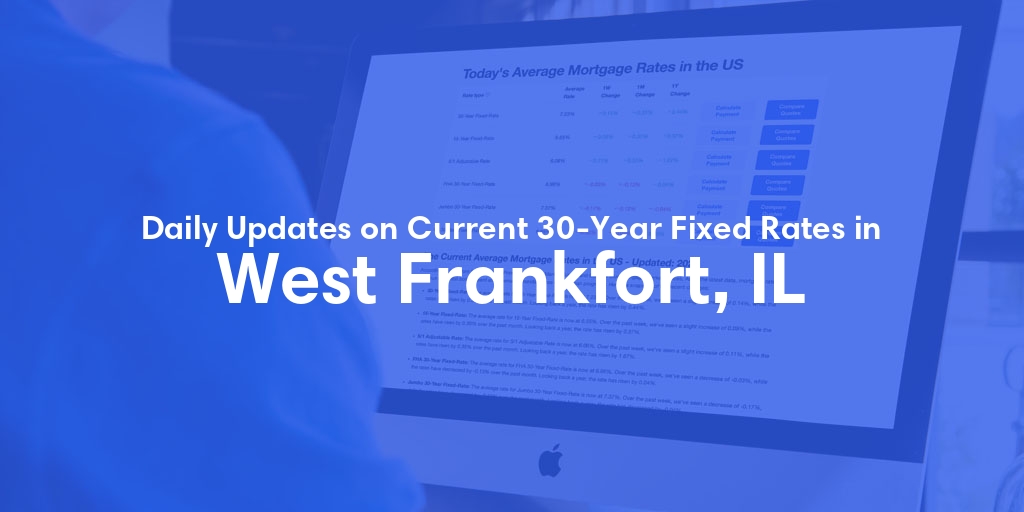 The Current Average 30-Year Fixed Mortgage Rates in West Frankfort, IL - Updated: Sat, May 25, 2024