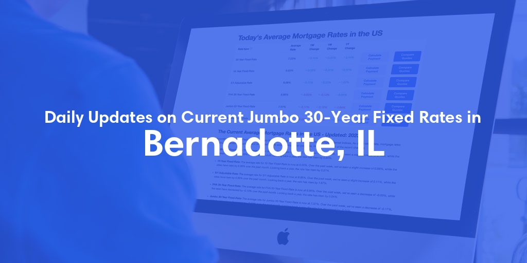 The Current Average Jumbo 30-Year Fixed Mortgage Rates in Bernadotte, IL - Updated: Wed, May 15, 2024