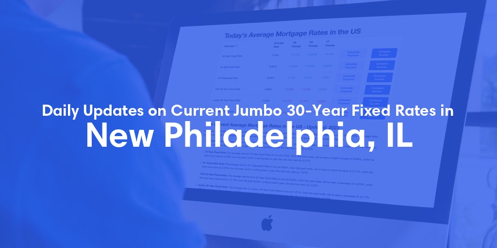 The Current Average Jumbo 30-Year Fixed Mortgage Rates in New Philadelphia, IL - Updated: Wed, May 15, 2024