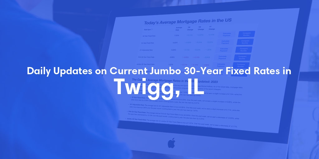 The Current Average Jumbo 30-Year Fixed Mortgage Rates in Twigg, IL - Updated: Mon, May 13, 2024