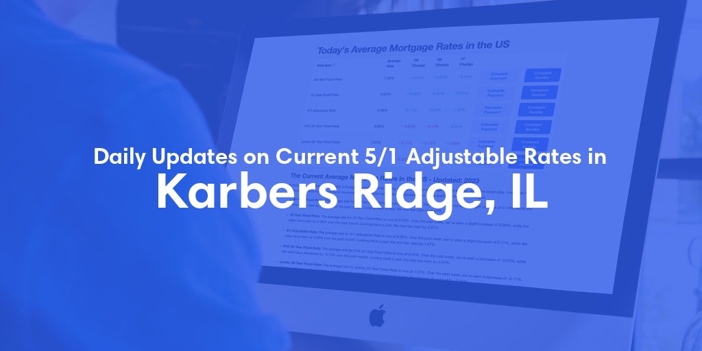 The Current Average 5/1 Adjustable Mortgage Rates in Karbers Ridge, IL - Updated: Wed, May 15, 2024