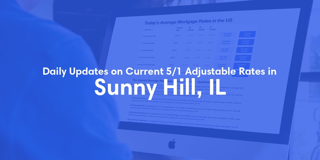 The Current Average 5/1 Adjustable Mortgage Rates in Sunny Hill, IL - Updated: Sun, May 12, 2024
