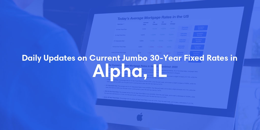 The Current Average Jumbo 30-Year Fixed Mortgage Rates in Alpha, IL - Updated: Fri, May 10, 2024