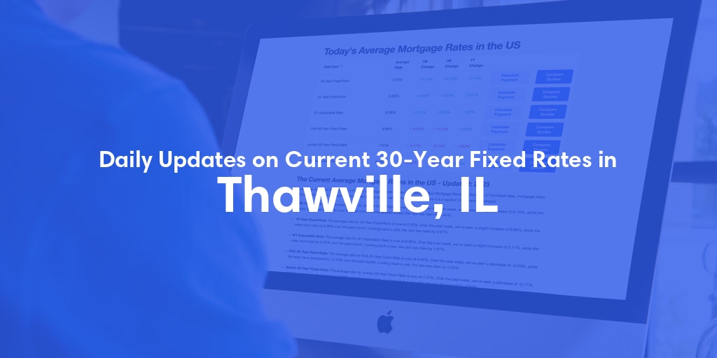 The Current Average 30-Year Fixed Mortgage Rates in Thawville, IL - Updated: Tue, May 14, 2024
