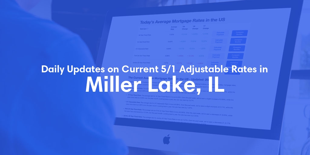 The Current Average 5/1 Adjustable Mortgage Rates in Miller Lake, IL - Updated: Mon, May 20, 2024