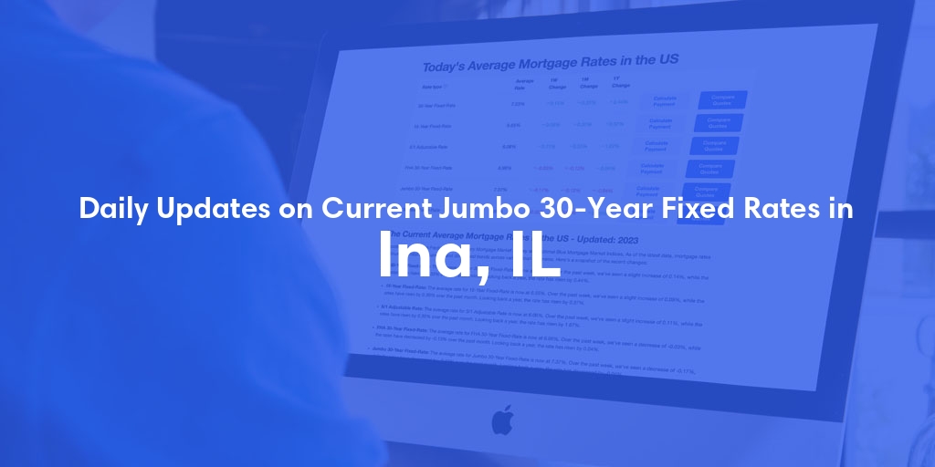 The Current Average Jumbo 30-Year Fixed Mortgage Rates in Ina, IL - Updated: Thu, May 16, 2024