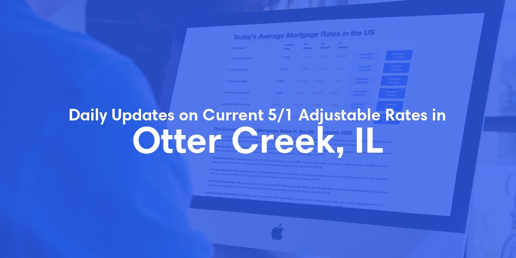 The Current Average 5/1 Adjustable Mortgage Rates in Otter Creek, IL - Updated: Tue, May 21, 2024